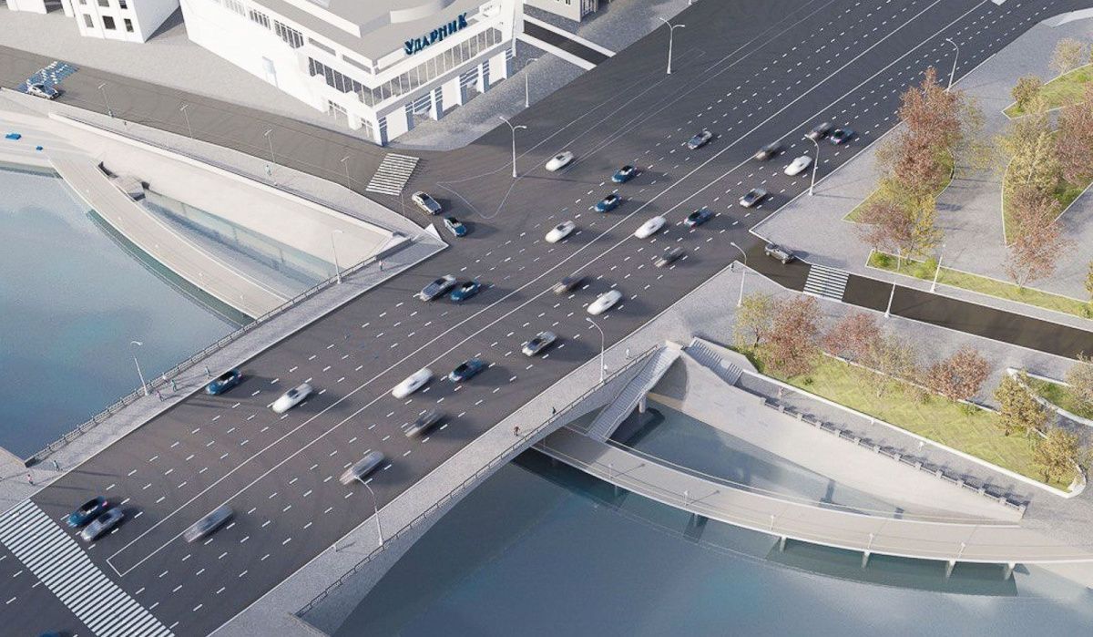 Строительство пешеходного моста стартовало на Болотной набережной