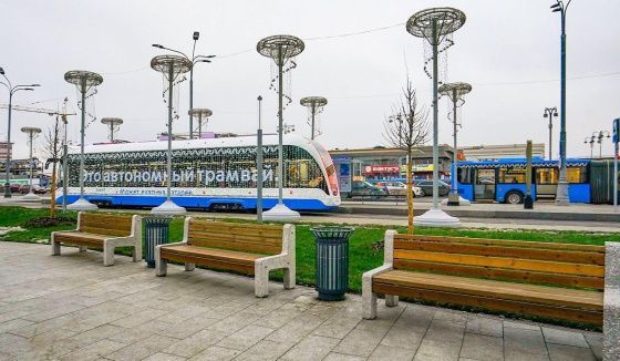 В Москве завершилось благоустройство Рижской площади и Трифоновской улицы