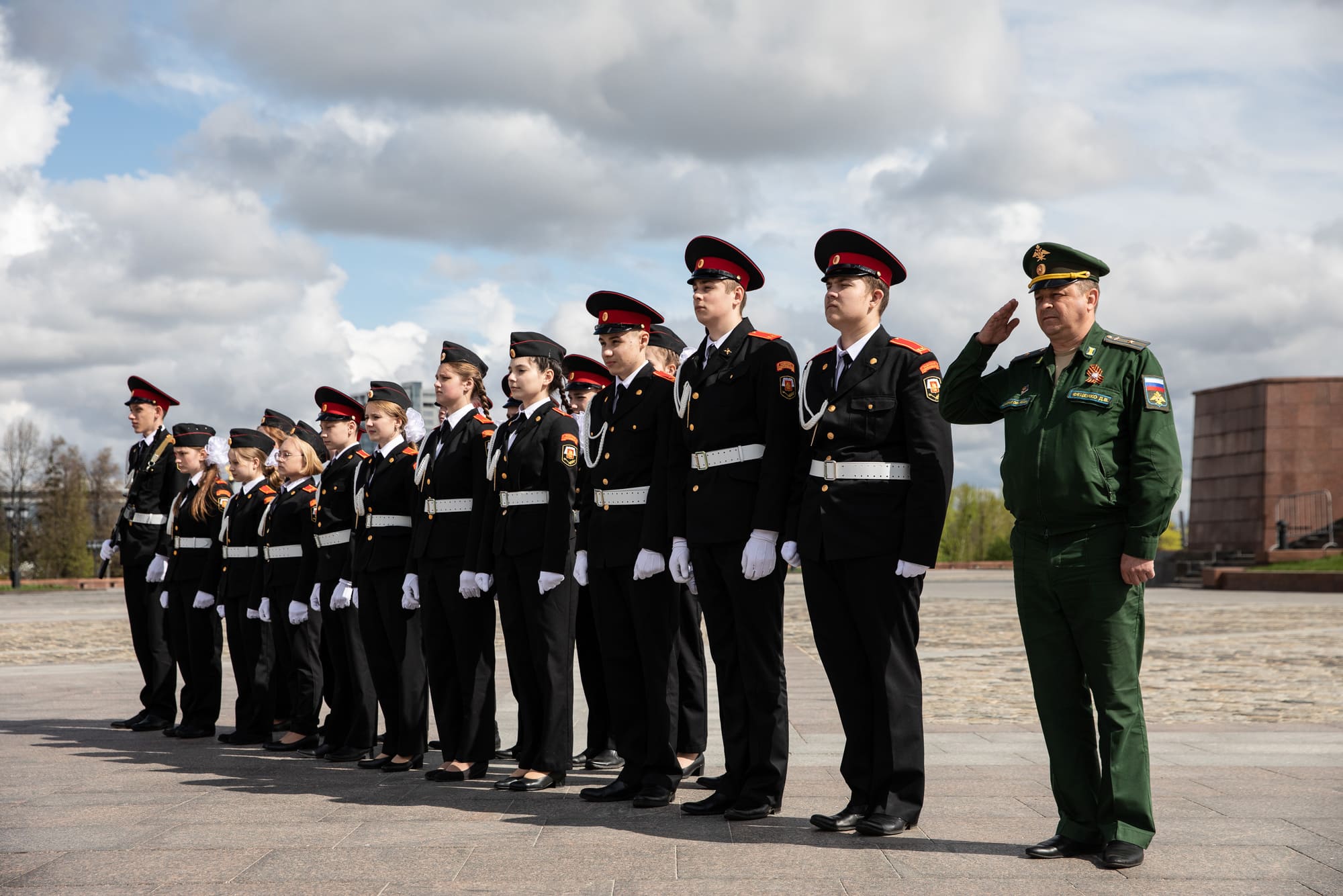 9 мая кадеты заступят на вахту у Вечного огня около Музея Победы