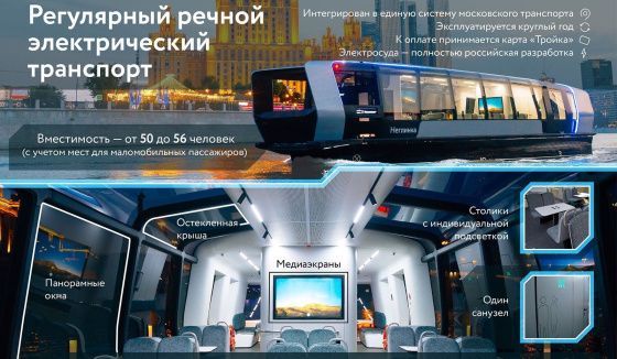 Более миллиона поездок на речных электросудах совершено пассажирами Москвы