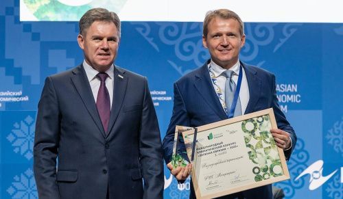 Московский электробус признали лучшим в номинации «Низкоуглеродный транспорт» на международном конкурсе «Зеленая Евразия»