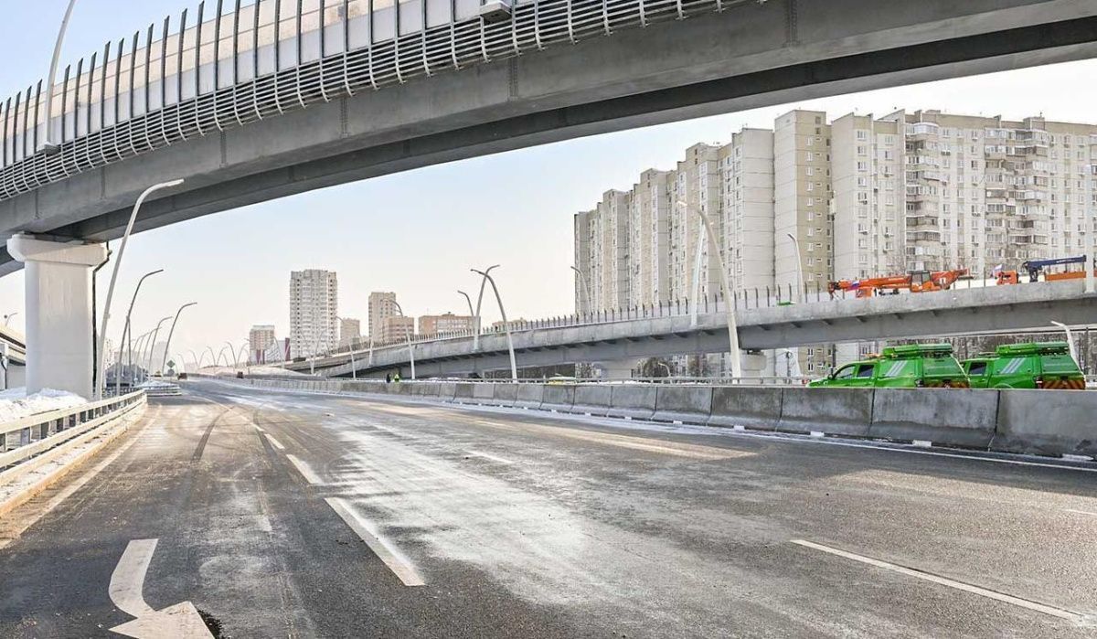 В Москве запустили новые путепроводы на Южной рокаде и МСД