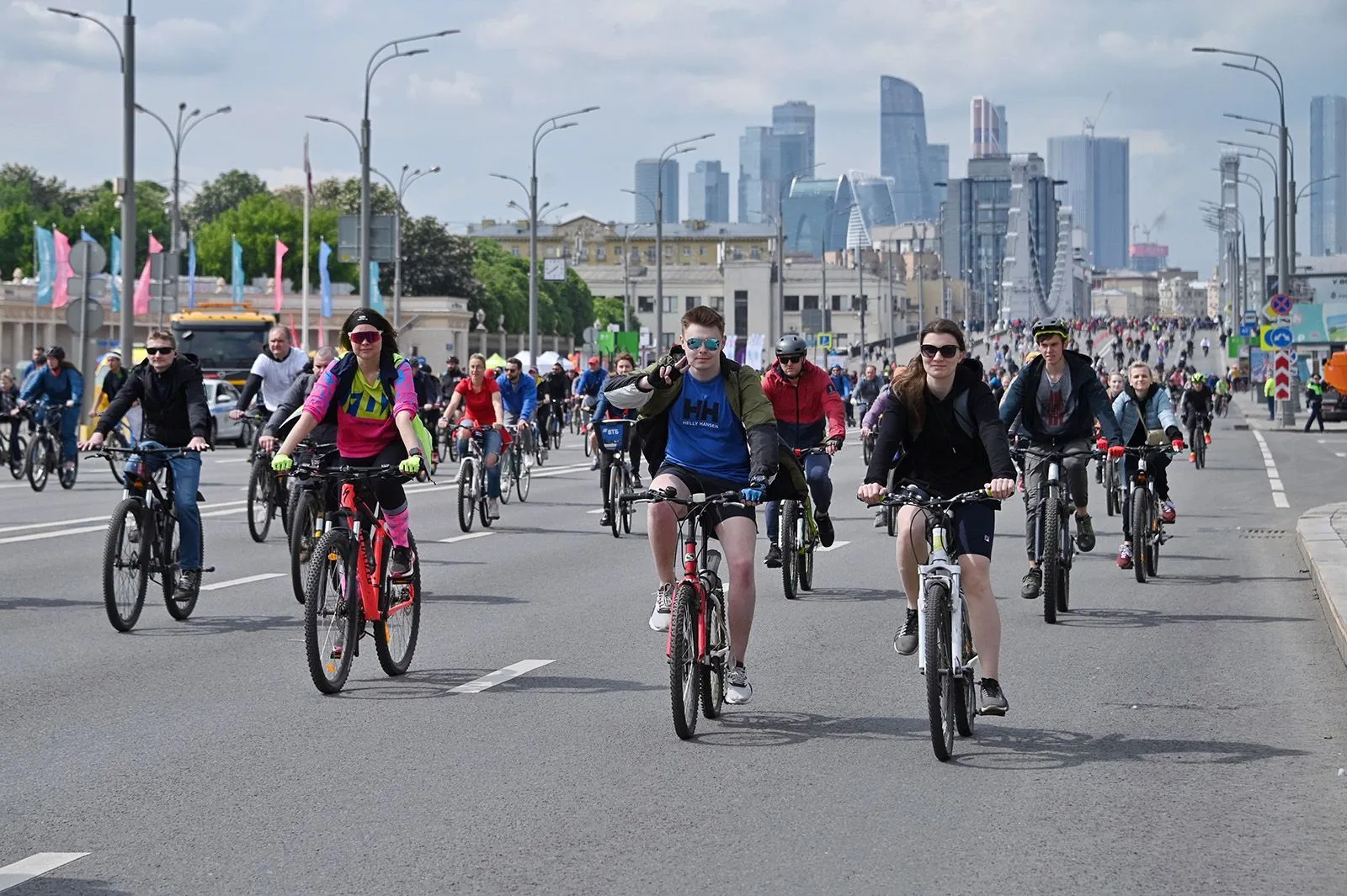 В Московском весеннем велофестивале приняли участие 50 000 человек