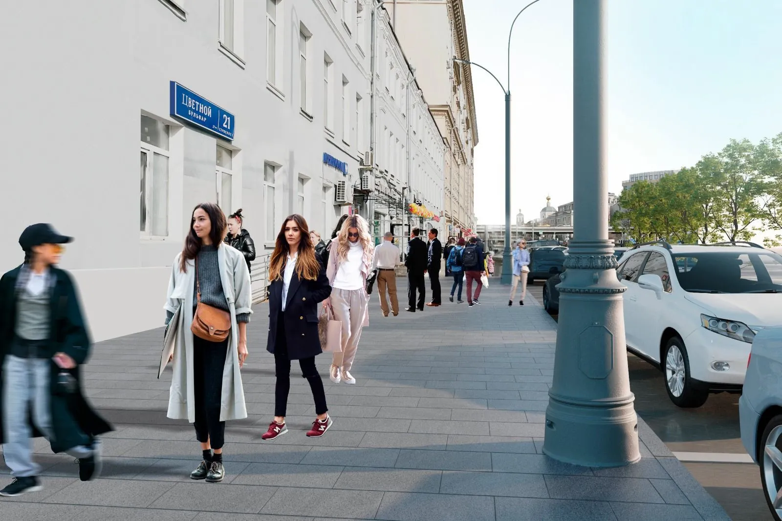 В Москве планируется масштабная реконструкция Цветного бульвара